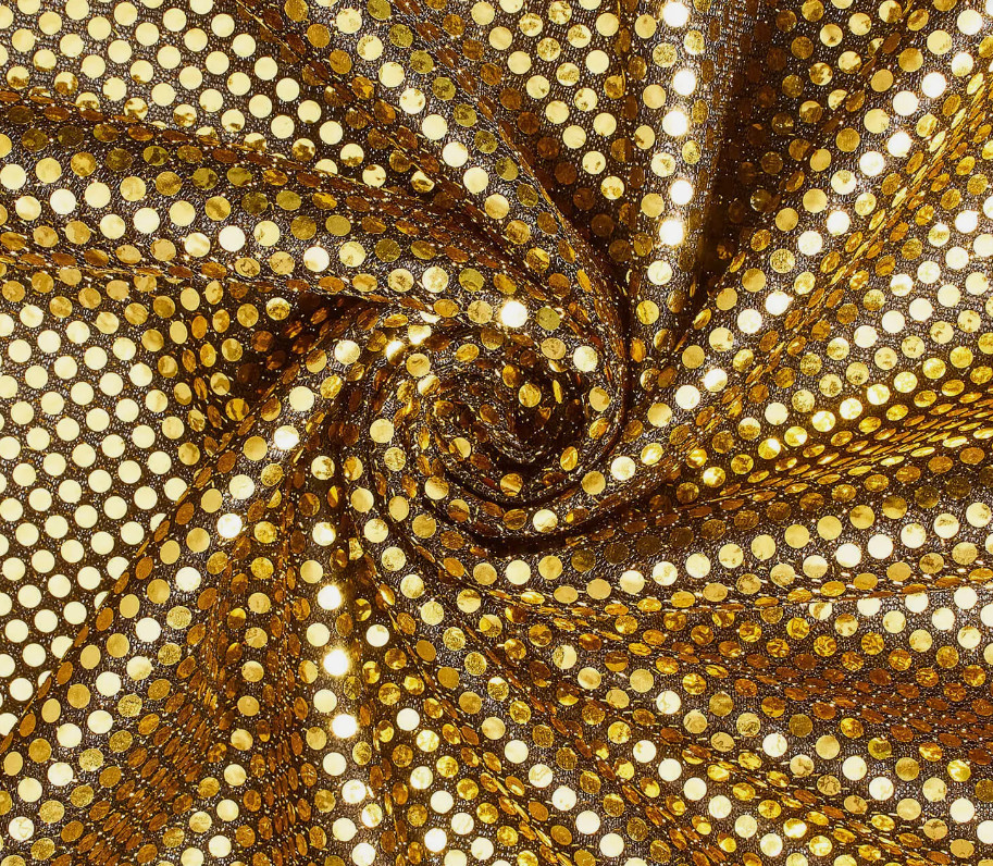 0.5mm Ultralight Metal Chainmail Fabric With Woven Metal Sequins