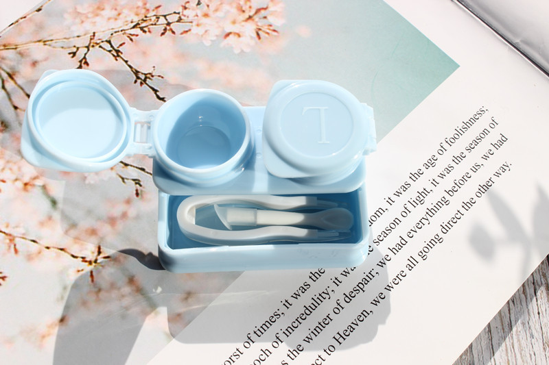 OEM Cosmetic Contact Lenses Box For Eyes Travel Kit Holder Container