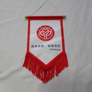 Wholesale Club National Custom Wall Flag Hot cut Non Woven Satin Material from china suppliers