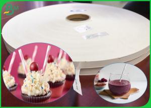 Wholesale Eco - Friendly 60gsm 120gsm Food Grade Straw Paper Roll With FDA Certificate from china suppliers