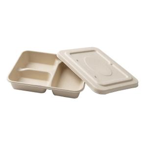 Wholesale Cornstarch Lunch Compartment Food Container Biodegradable Disposable from china suppliers