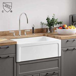 Wholesale 30 Inch Farmhouse Kitchen Sink And Cabinet For Bathroom Reversible Single Basin from china suppliers