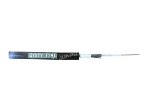 Wholesale OEM GYXTY 12 Core Single Mode Fiber Optic Cable Outdoor With Steel Wire from china suppliers