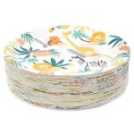 Christmas Themed Party Coloured Sturdy Fancy Disposable Dinner Plates