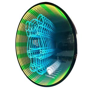 Wholesale Custom Mirror Infinity Effect Tunnel Light led sign Stainless Steel Outdoor Neon Sign from china suppliers