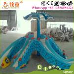 WWP-300A Water Park Attractions Fiberglass Octopus Slides for Aqua Park