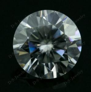 Wholesale 1ct Round Synthetic White Moissanite Diamond Stone For Sale from china suppliers