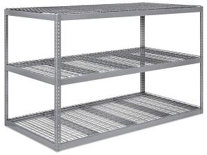 Wholesale Long Span Commercial Wire Shelving Heavy Duty Wire Decking 48 x 24 x 48&quot; from china suppliers
