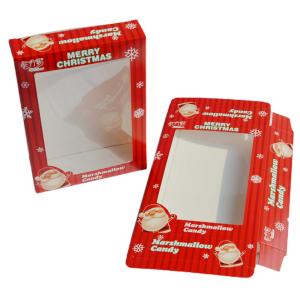 Wholesale Chocolate Window Paper Ivory Small Cardboard Packaging Boxes CMYK PVC Christmas from china suppliers