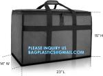 Insulated Food Delivery Bag with Cup Holders/Drink Carriers Premium XXL, Great