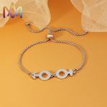 Hypoallergenic Adjustable SS304 Infinity Symbol Bracelet