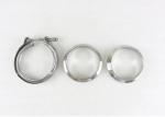 Exhaust System V Bend Heavy Duty Tube Clamps Stainless Steel Spot Welded