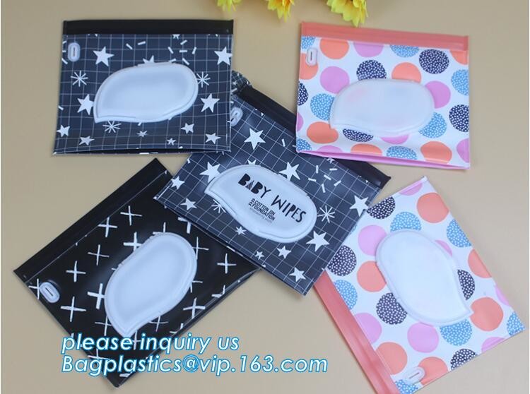 reusable wet wipe pouch dispenser for baby or personal wipes, Custom logo gravure printing side gusset EVA wet wipes org