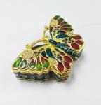 Alloy butterfly trinket box metal Small Jewelry Boxes