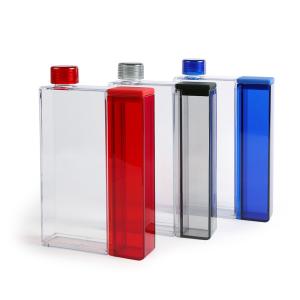 Wholesale LFGB 600ml Flat Plastic Water Bottle Memo BPA Free from china suppliers