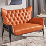 145*76cm Leather Leisure Chairs Modern OEM Wooden Arm Single Sofa Chair