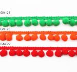 Hats 100% Polyester 50mm Jumbo Pom Pom Trim