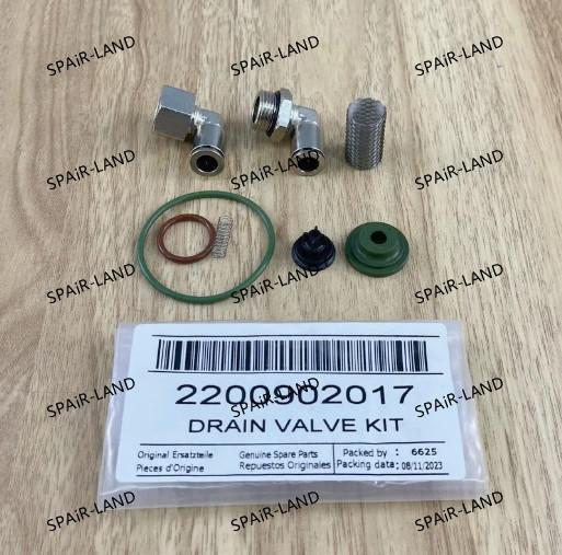 Pneumatic Replacement Compressor Parts Atlas 2200902017 Drain Valve Kit Metal