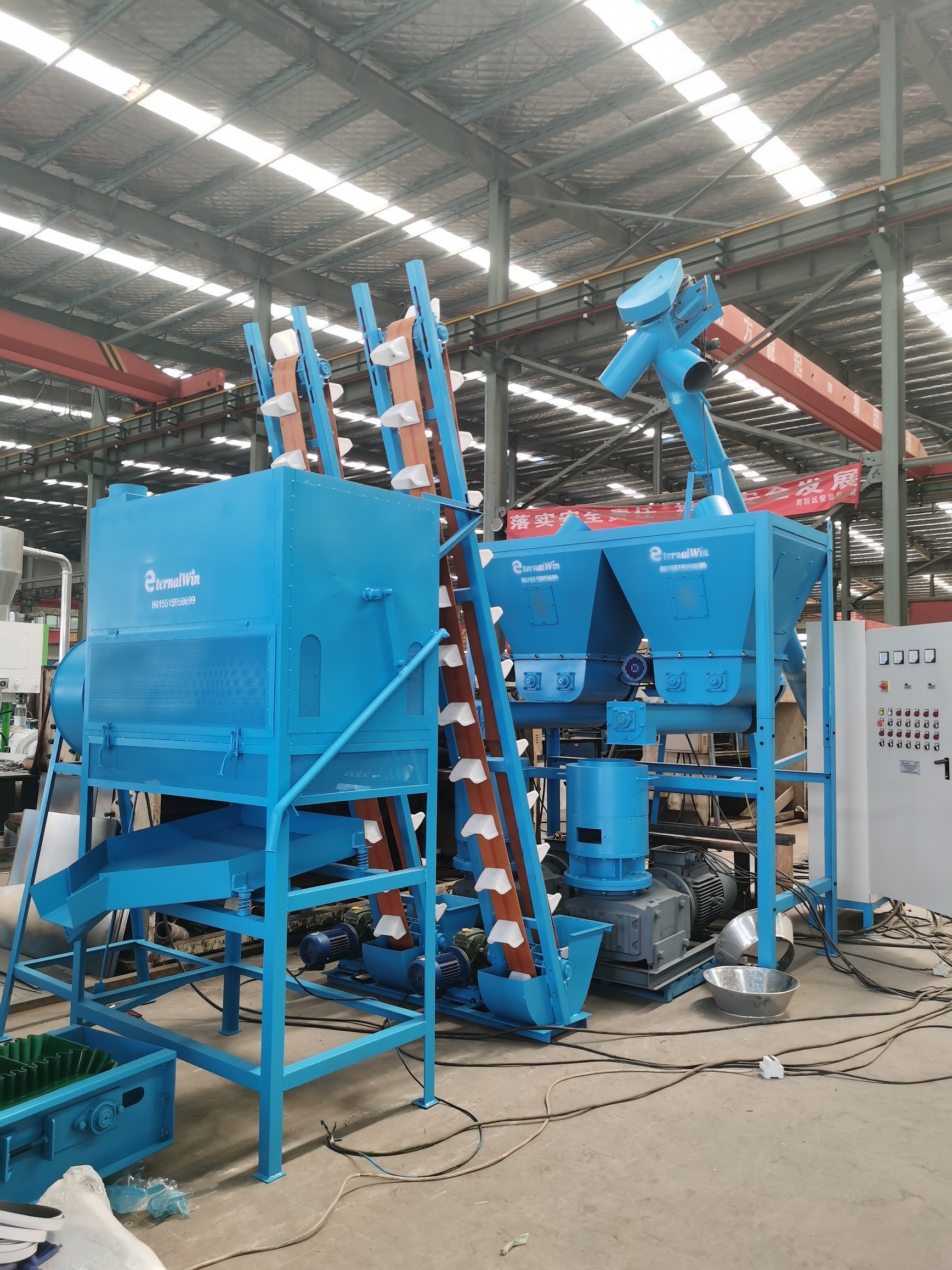 Biomass wood pellet mill for making wood log branch sawdust pelletizer wood pellet production line
