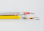 Rubber / PVC / Fiberglass Insulated RTD Cable / 20AWG PT100 Cable SGS Certificat
