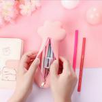 Silicone Pencil Case, Magenta-Pink Pencil Pouch, Pencil Case Small, Pencil Pouch