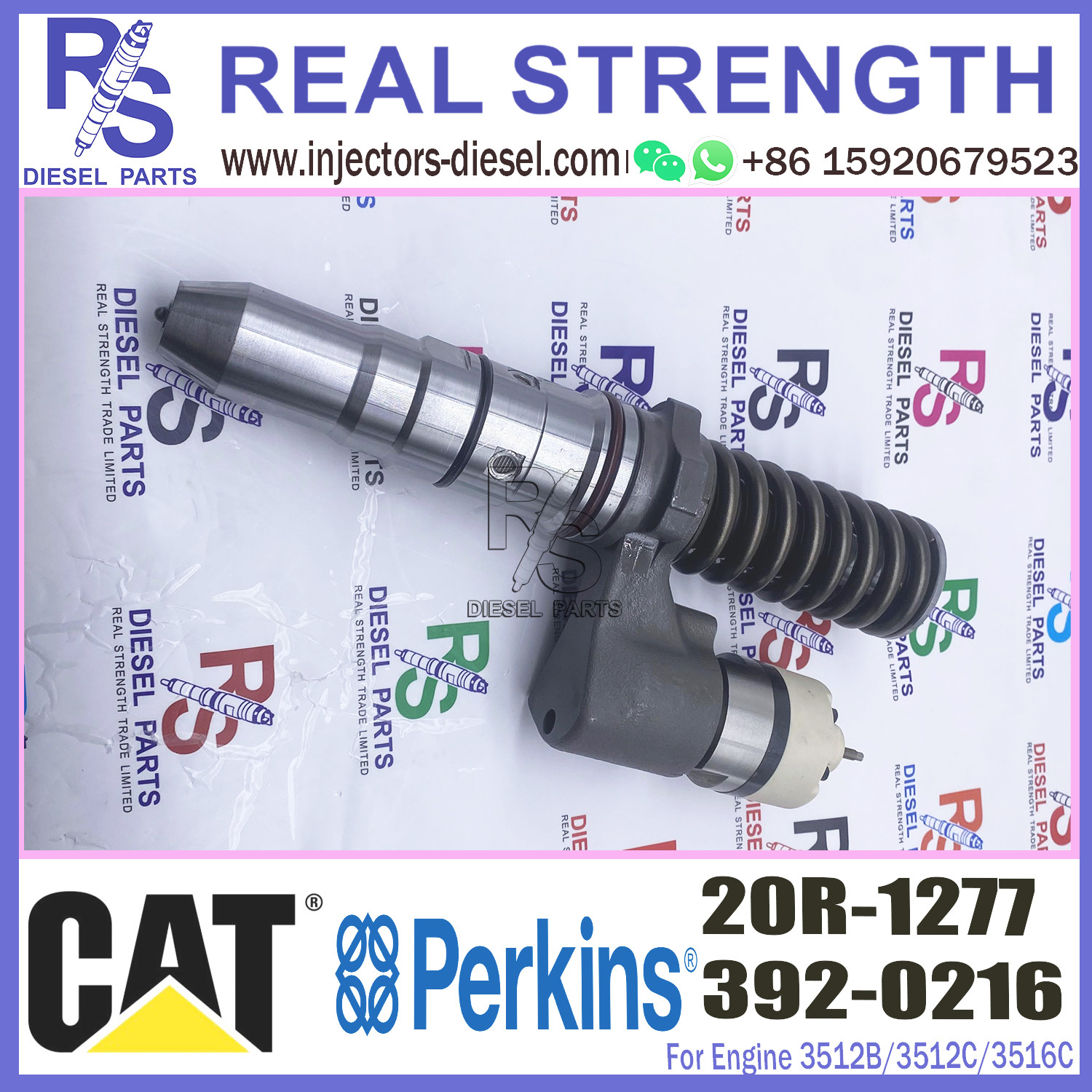 Diesel injector nozzle 3920216 20R-1277 20R1277 for 3512B 3512C 3516C engine fuel injector