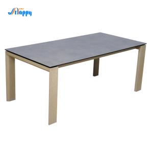 Wholesale 1800*900mm Modern white Fixed Ceramic top Dining Table, flat packed from china suppliers