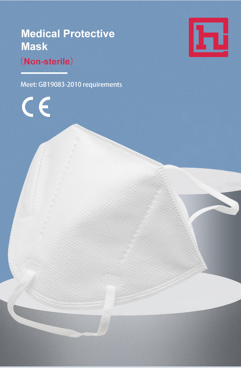 Non Sterile Type IIR 3 Ply Medical KN95 Face Masks