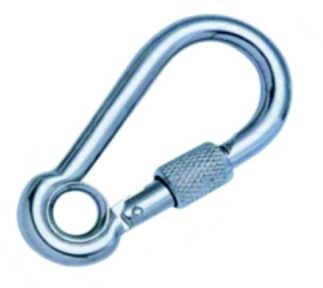 DIN 5299 form D steel galvanized snap hook with screw