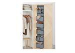 Grey 6 Layer Non Woven Soft Closet Hanging Organizer