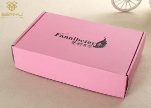 Wholesale Folding Pink Corrugated Shipping Boxes / Matte Lamination Kraft Corrugated Boxes from china suppliers