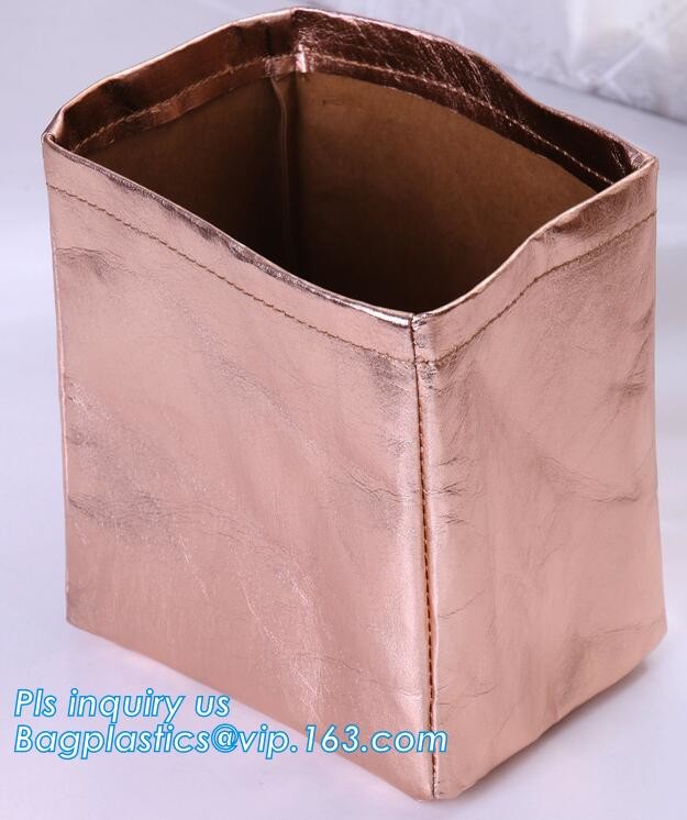 Cheap Lightweight Cheap Brown Custom Made Print Logo Water-proof Tyvek Paper Tote Shopping Bageco reusable promotion gif