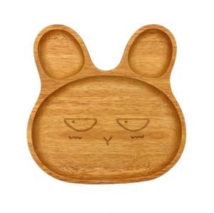 Wholesale Party Rabbit Natural Wooden Plate Engraving Animal Shaped Plate from china suppliers