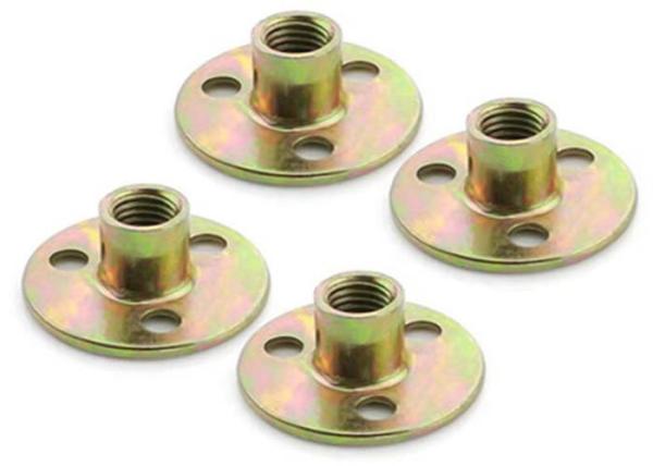 Customization nuts flange screws three holes iron plate furniture round