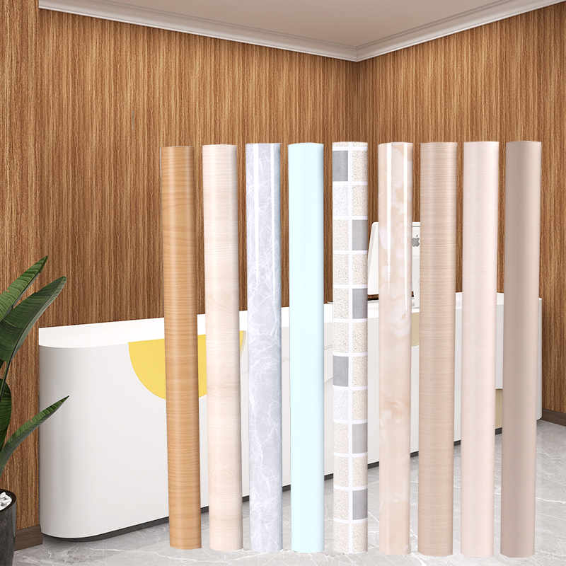 Anti Virus White Wood Grain Wallpaper Healthy Film Peel Stick Wallpaper