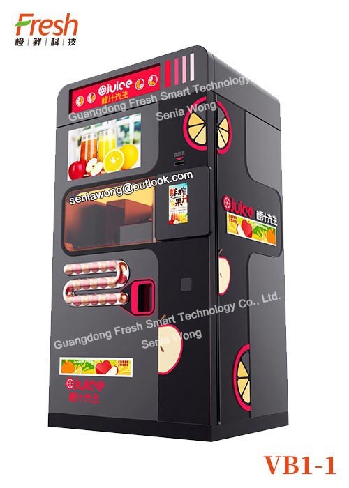 Orange automatic Vending Machine azure Color fresh Fruit Juice Vending Machine For School Shops Use commercial mall