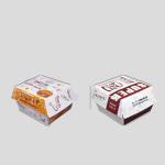 Customized Logo Acceptable Disposable Kraft Paper Burger Box for Eco-Friendly
