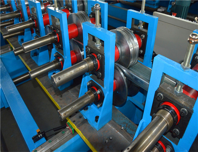 Blue Purlin Roll Forming Machine , U Channel Roll Forming Machine CE SGS ISO