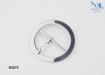 Central Heel Bar Belt Pin Buckle Nickle Color Fashion Design For Women'S Belt