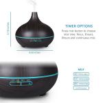 HomeFish Wood Grain USB Ultrasonic Aroma Humidifier Mist Output 30ml/H