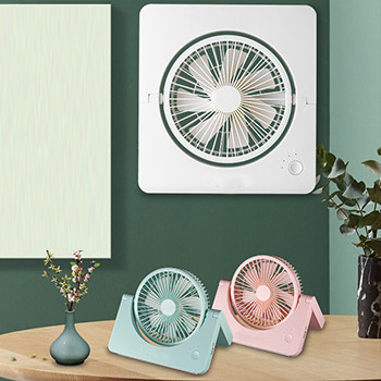 Wireless USB Rechargeable Mini Fan Desk Install CE Approved With 2400mah battery