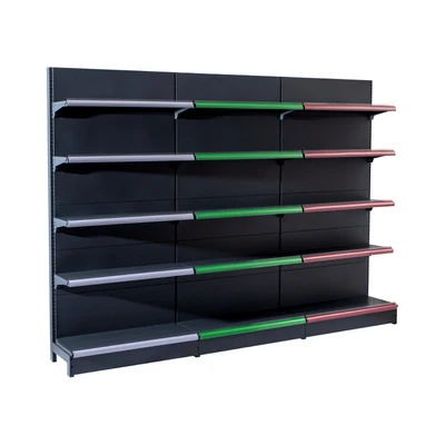 factory price multi layers steel supermarket shelf/ high quality metal double/single sided fixed/rotary gondola shelves 5 buyers