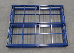 Wholesale Powdercoated Tubular Shipping Metal Steel Pallet 1500kg Custom from china suppliers