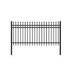 Powder Coated Iron Modern Metal Tubular Fencing High Quality Garden Security