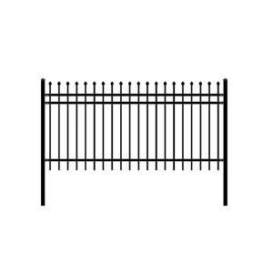 Wholesale Powder Coated Iron Modern Metal Tubular Fencing High Quality Garden Security Wrought Iron Panels from china suppliers