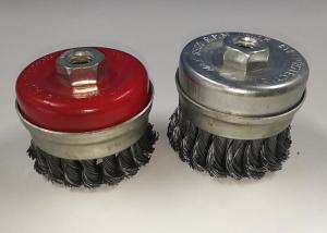 Wholesale Heavy Duty 4 Inch Wire Cup Brush Twisted with Metal Ring for Surface Cleaning from china suppliers