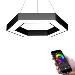 Black Galvanized LED Linear Lights , Aluminium Recessed Magnetic LED Track Light