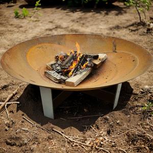 Wholesale 800mm Diameter Steel Firepit Wood Burning Metal Stamping Firebowl Modern Design Fire Pit from china suppliers