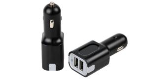 Wholesale Black Color High Speed USB Car Charger Safety Stable Over - Heating Protection from china suppliers