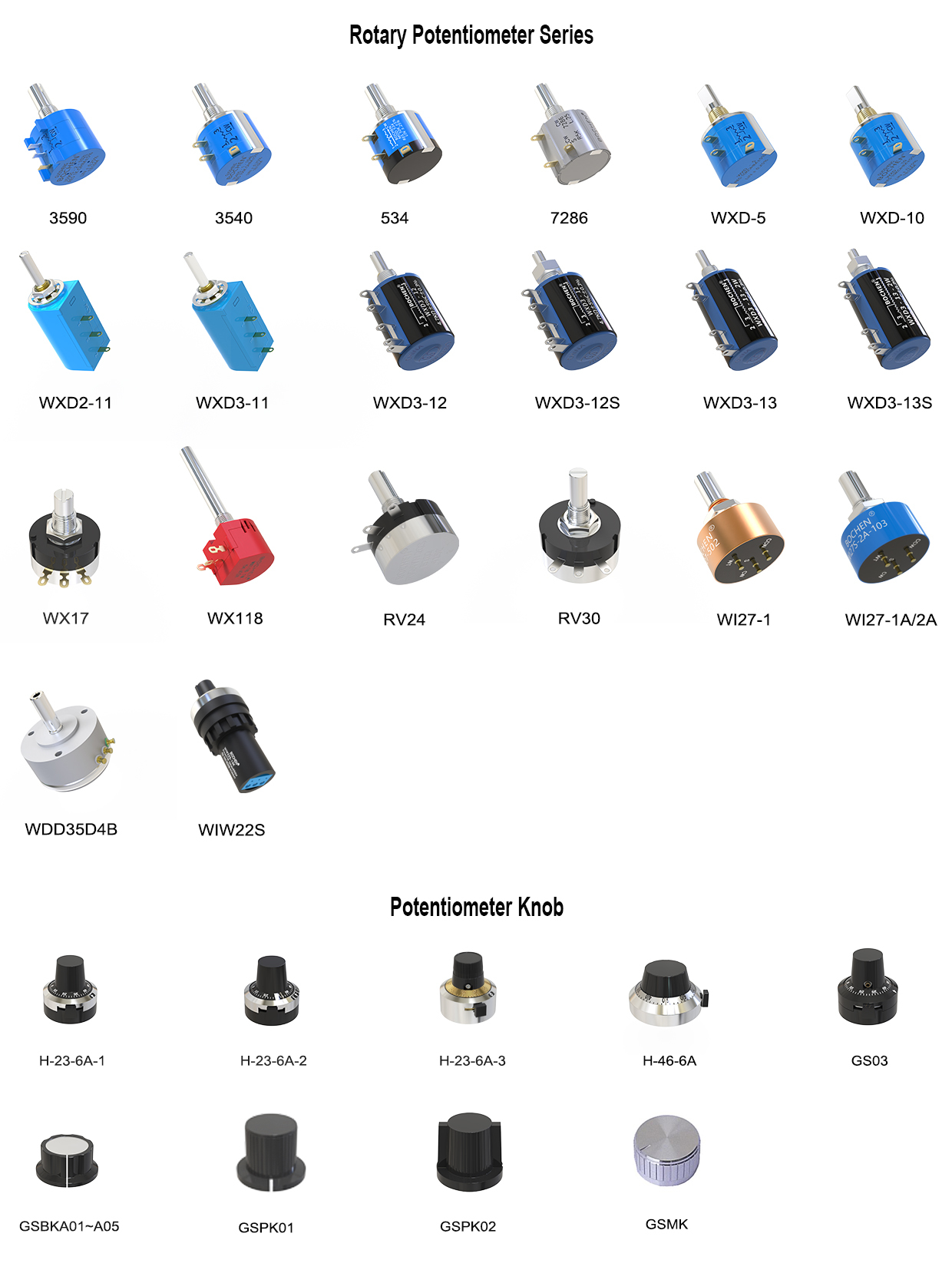 Multiturn Precision Rotary Wirewound Potentiometer 3590S 2W 10K 20K 50K 100K Ohms